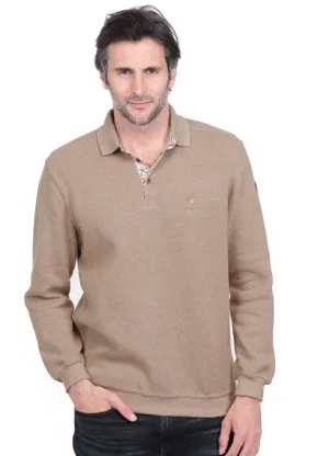 Polo Signature col fleuri