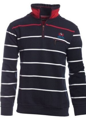Sweat Col Zip a Rayures