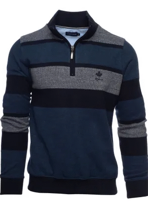 Sweat Col Zippe Raye