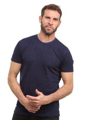 T-Shirt Maille Piquee Imprime Vegetal